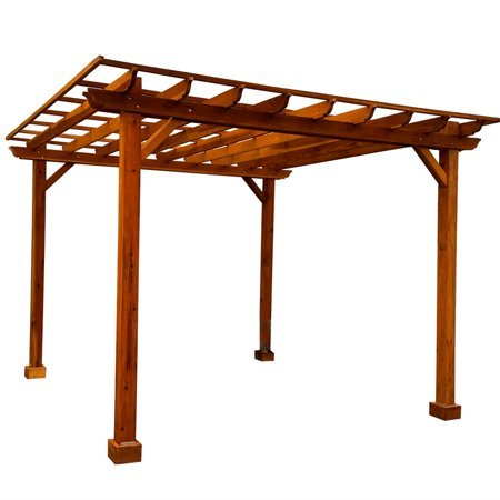 saybrokeeer-product-105-image-1.jpg Best Redwood 16 Ft x 16 Ft Douglas Fir Wood Traditional Patio Pergola - Image 1