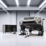 Black Widow 3,000 lbs. Hydraulic Underbody Access Car Lift with Ramp - Image 7