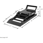 Black Widow 3,000 lbs. Hydraulic Underbody Access Car Lift with Ramp - Image 8
