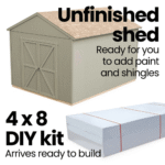 Handy Home Products Astoria 12' x 12' Wood Outdoor Storage Shed - Image 6