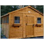 Cedarshed Sunshed 12' x 12' Western Red Cedar Garden Greenhouse Shed