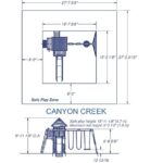 Backyard Discovery Canyon Creek Cedar Wood Playset Swing Set with Wave Slide Rock Climbing Wall and Lower Playhouse - Image 6