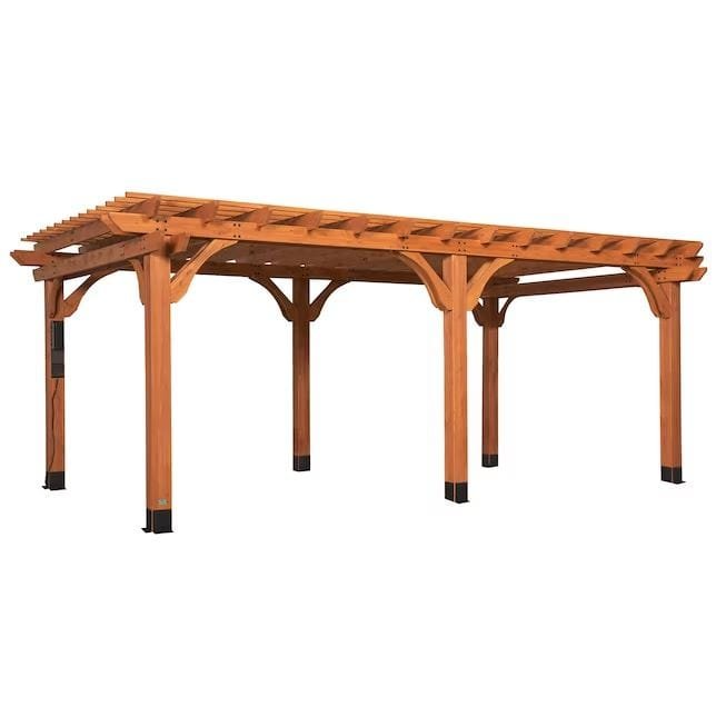 saybrokeeer-product-31-image-1.png Backyard Discovery Beaumont 20' x 12' Cedar Wood Pergola with PowerPort and Wind-Tested Frame - Image 1
