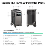 Anker SOLIX F3800 Portable Power Station 3840Wh LiFePO4 Battery Backup Generator with 6000W AC Output - Image 3