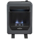 Bluegrass Living 10,000 BTU Natural Gas Ventless Blue Flame Space Heater with Base Feet B10TNB-B