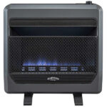 Bluegrass Living 30,000 BTU Natural Gas Ventless Blue Flame Space Heater with Blower and Base Feet B30TNB-BB