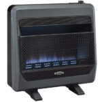 Bluegrass Living 30,000 BTU Natural Gas Ventless Blue Flame Space Heater with Blower and Base Feet B30TNB-BB - Image 2