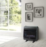 Bluegrass Living 30,000 BTU Natural Gas Ventless Blue Flame Space Heater with Blower and Base Feet B30TNB-BB - Image 4