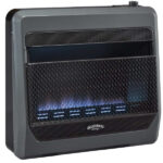 Bluegrass Living 30,000 BTU Natural Gas Ventless Blue Flame Space Heater with Blower and Base Feet B30TNB-BB - Image 5