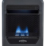 Bluegrass Living 10,000 BTU Propane Gas Ventless Blue Flame Space Heater with Base Feet B10TPB-B
