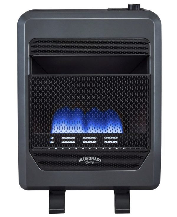 saybrokeeer-product-348-image-1.jpg Bluegrass Living 20,000 BTU Propane Gas Ventless Blue Flame Space Heater with Blower and Base Feet B20TPB-BB - Image 1