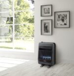 Bluegrass Living 20,000 BTU Propane Gas Ventless Blue Flame Space Heater with Blower and Base Feet B20TPB-BB - Image 3