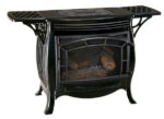 Duluth Forge 26,000 BTU Dual Fuel Ventless Gas Stove FDSR25-GF, Remote Control, Gloss Black Finish - Image 4
