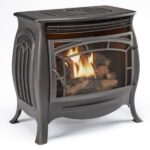 Duluth Forge FDSR25 26,000 BTU Matte Black Dual Fuel Ventless Gas Stove
