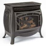 Duluth Forge FDSR25 26,000 BTU Matte Black Dual Fuel Ventless Gas Stove - Image 7