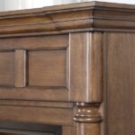 Duluth Forge 32,000 BTU Dual Fuel Ventless Gas Fireplace with Walnut Mantel - Image 8
