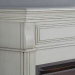 Duluth Forge Antique White Full Size Electric Fireplace with Wood Mantel - Image 6