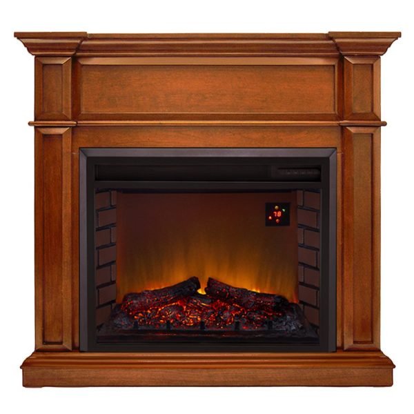 saybrokeeer-product-386-image-1.jpg Duluth Forge Apple Spice Full Size Electric Fireplace with Mantel - Image 1