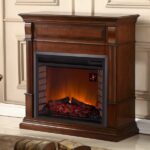 Duluth Forge Apple Spice Full Size Electric Fireplace with Wood Mantel - Image 2