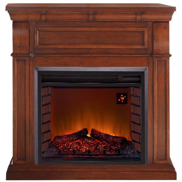 saybrokeeer-product-389-image-1.jpg Duluth Forge Auburn Cherry Full Size Electric Fireplace with Wood Mantel - Image 1