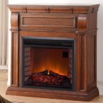 Duluth Forge Auburn Cherry Full Size Electric Fireplace with Wood Mantel - Image 2