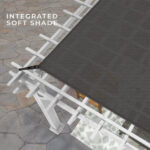 Backyard Discovery Hawthorne 14' x 12' White Steel Pergola with Soft Canopy - Image 7
