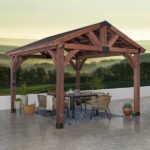 Backyard Discovery Arlington 12' x 12' Cedar Wood Outdoor Patio Gazebo