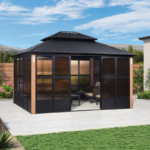 Designa 12' x 14' Hardtop Aluminum Gazebo with Galvanized Steel Roof - Image 4