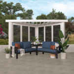 Backyard Discovery Ridgedale Steel Pergola with Built-in Seating - Image 2